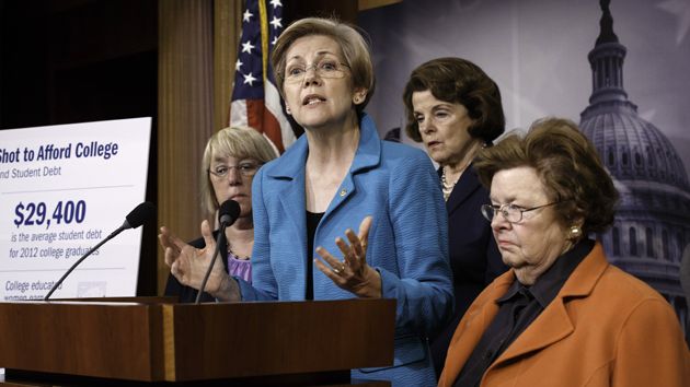 elizabeth warren student loan bill