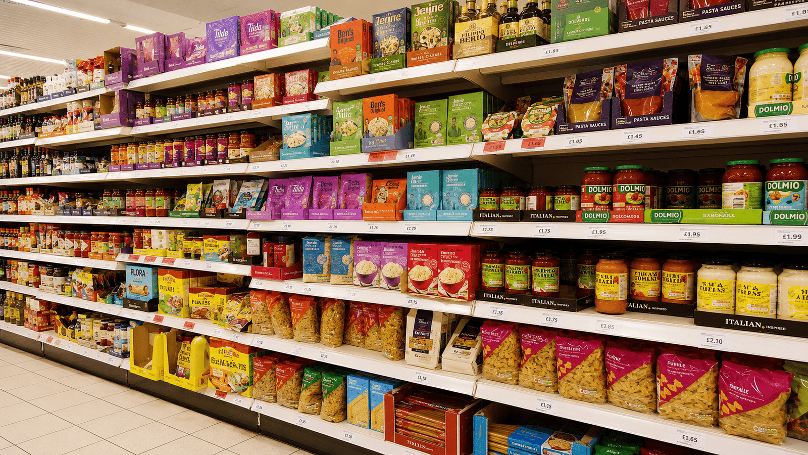 store water and tinned food