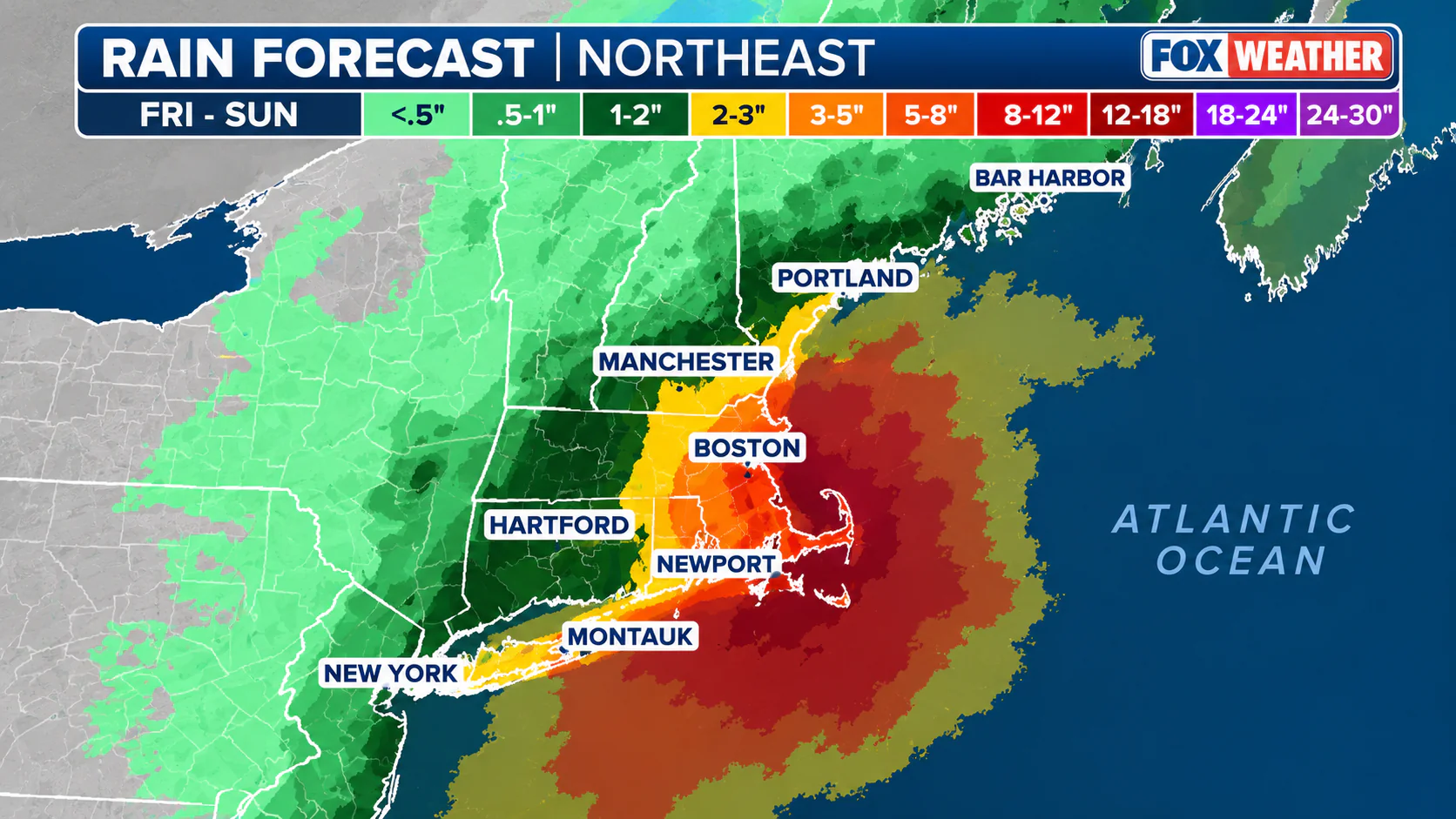 nor'easter this weekend