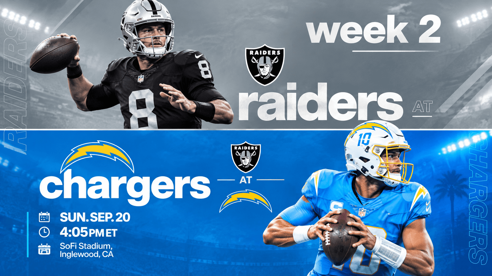 Raiders vs Chargers