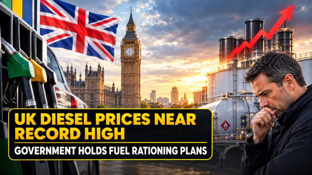 UK diesel price record