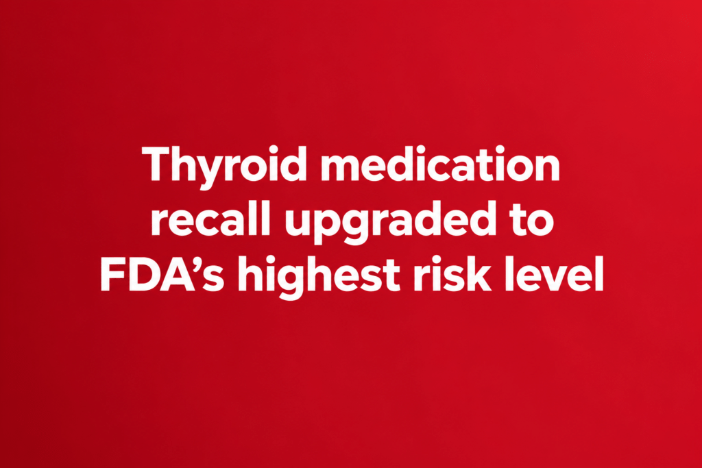 thyroid medication recall