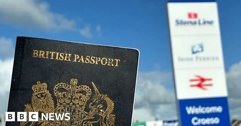 UK Ireland ferry passport policy